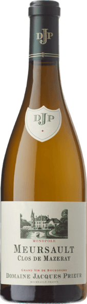 Jacques Prieur Meursault Clos de Mazeray Village appellation Bouteille